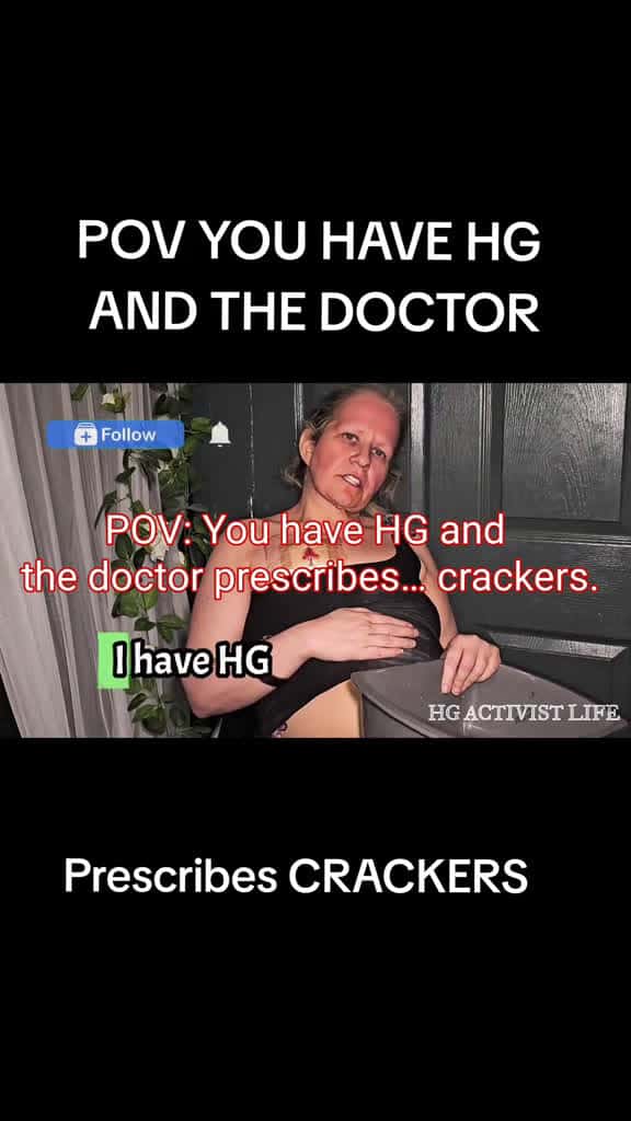 Cover for POV: You have HG and the doctor prescribes… crackers #HyperemesisGravidarum #hgsurvivor #HGpregnancy #CrackersforHG #HGhumor  created by Starr Andrews StrongHGactivist with Starr Andrews StrongHGactivist’s original sound