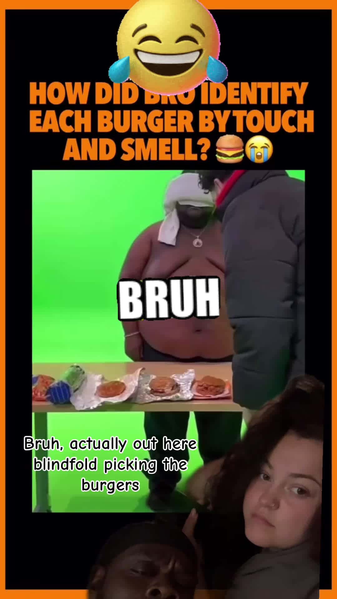 Cover for Guy picks out hamburgers blindfolded