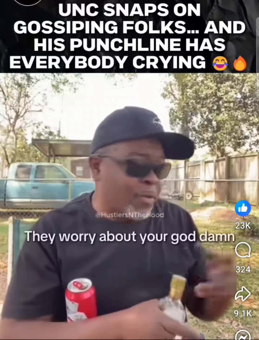 Cover for 🗣 Unc Snaps on Gossiping Folks ... And His PunchLine Has Everybody Crying 😂🔥💯 ( Video Is Credit and Made By Me RL ) #toorealtoofunny #comedian $$ RL $$ 