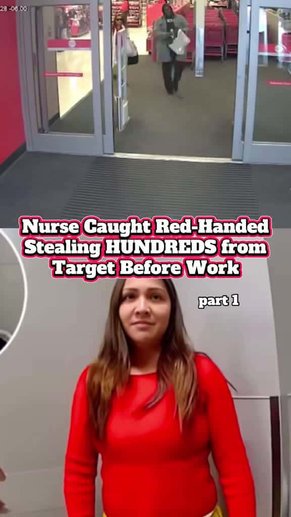 Cover for Two Target shoplifting incidents caught on body cam: a scrubs-clad thief hides items in her coat and heads for the exit, and another $600 unpaid haul is detained by loss prevention before officers arrive. 🧥🚓 #Target #Shopliftin...