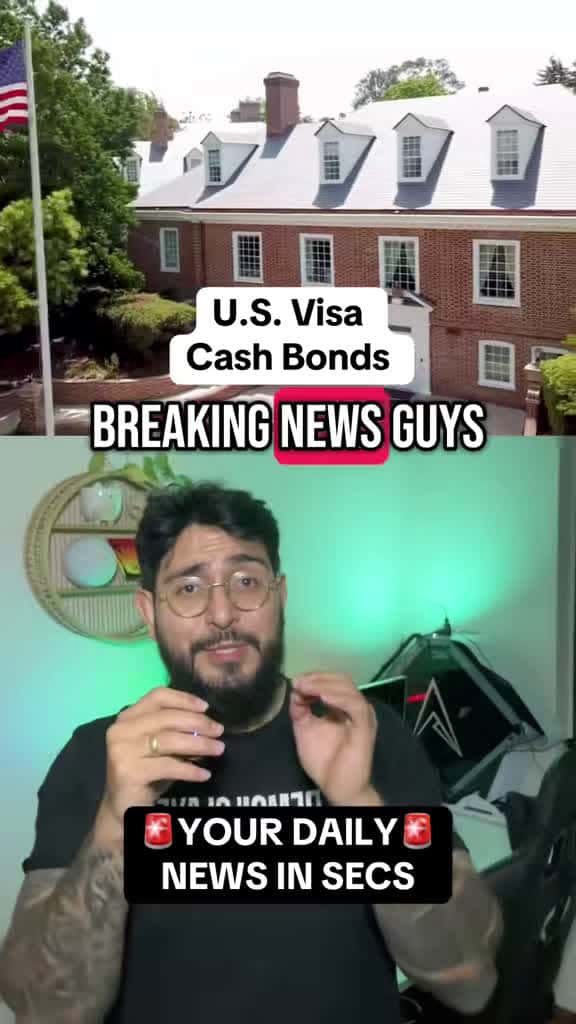 Cover for US introduces up to $15,000 visa bonds in pilot plan to prevent overstays. Will this impact your travel? 🇺🇸 #USVisaBond #ImmigrationPolicy #TravelNews