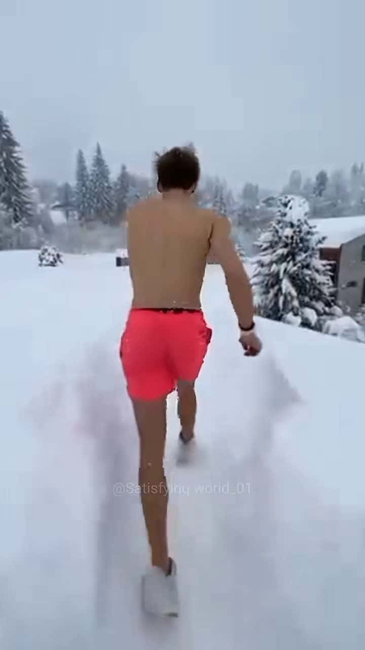 Cover for satisfying snow stund video #fyp #relaxing #satisfying #foryou #satisfyingworld1