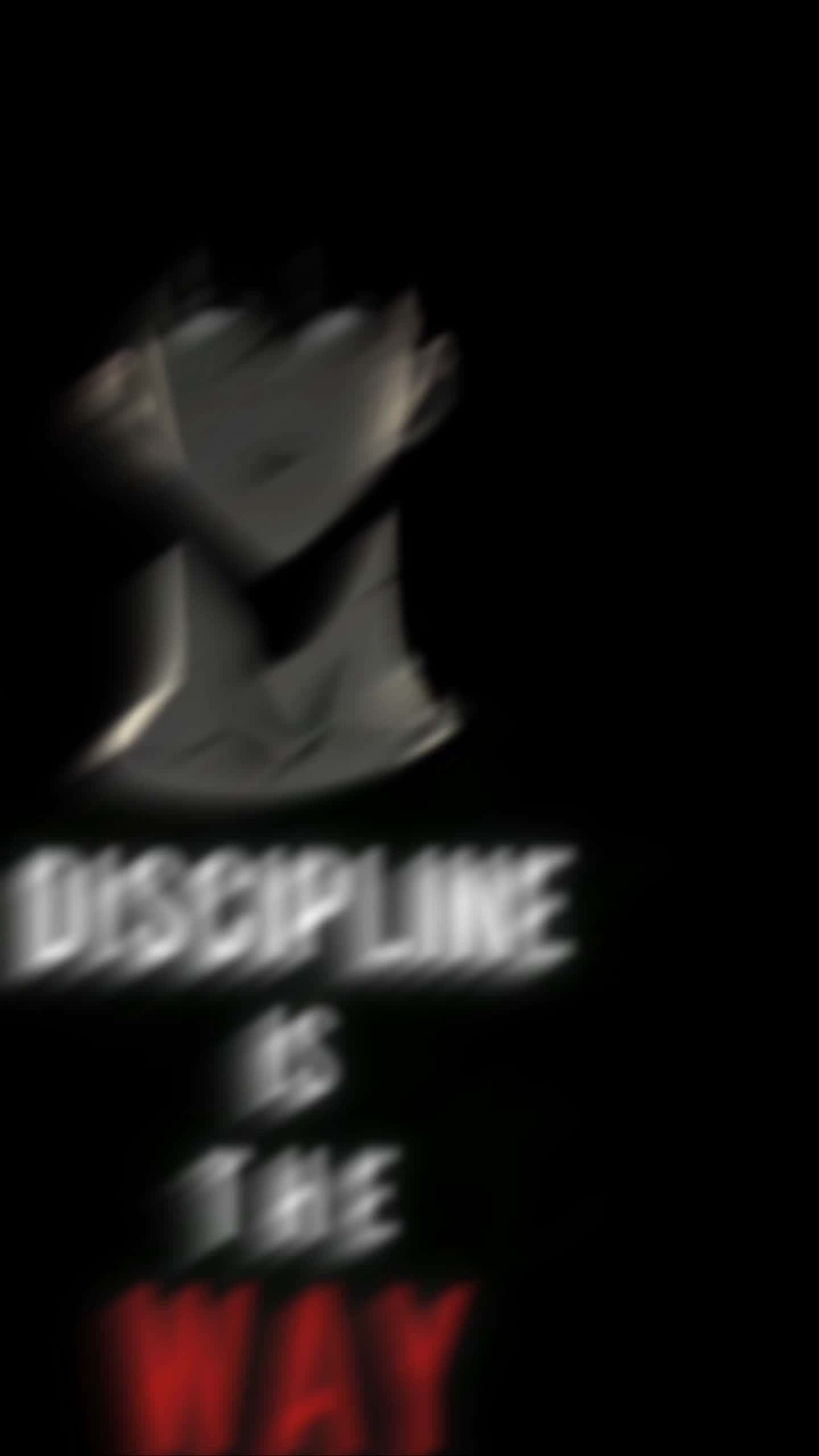 Cover for Discipline is the way