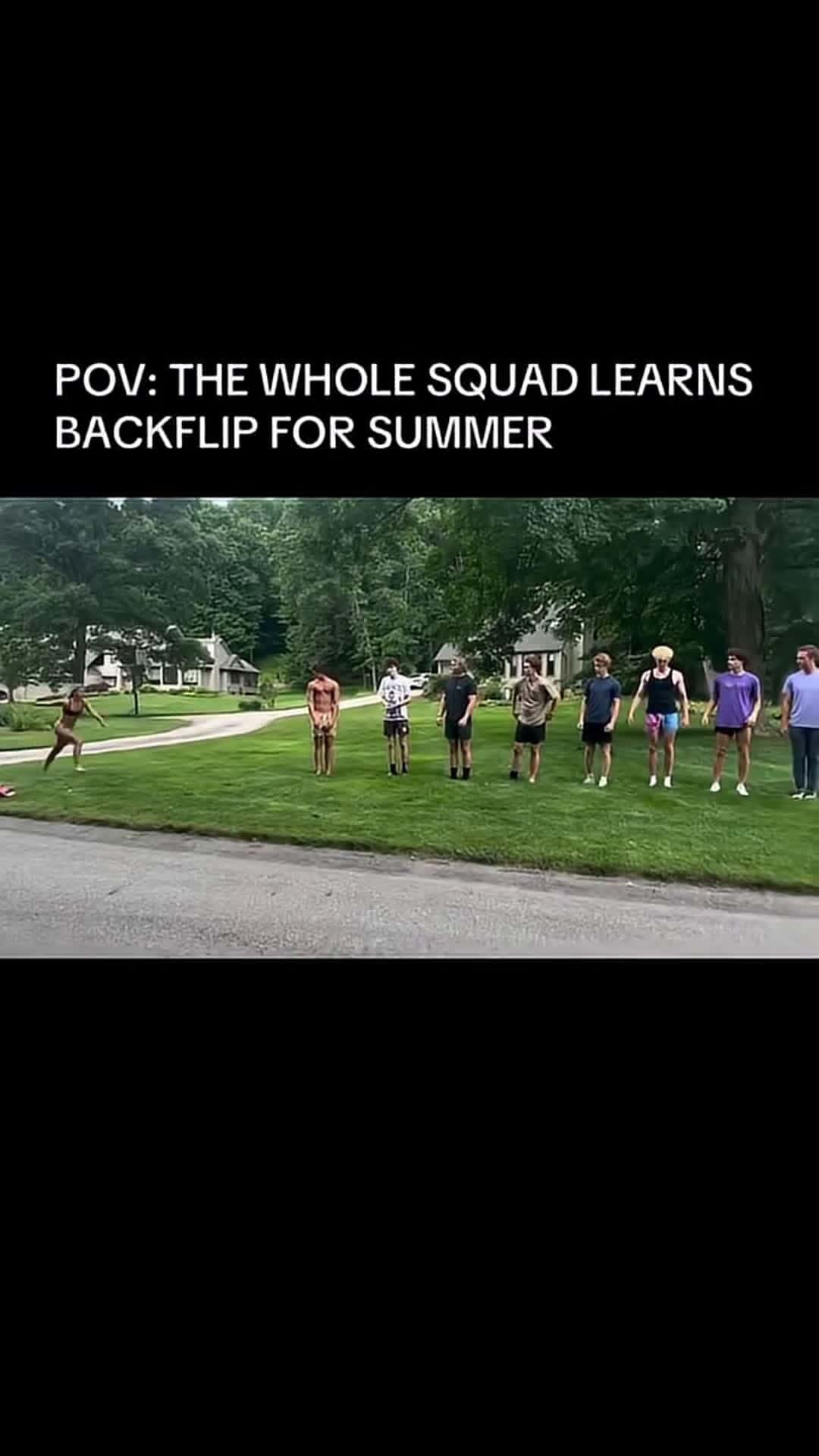 Cover for The whole crew learns how to backflip😱😮‍💨 #backflip #summer #bodycam 