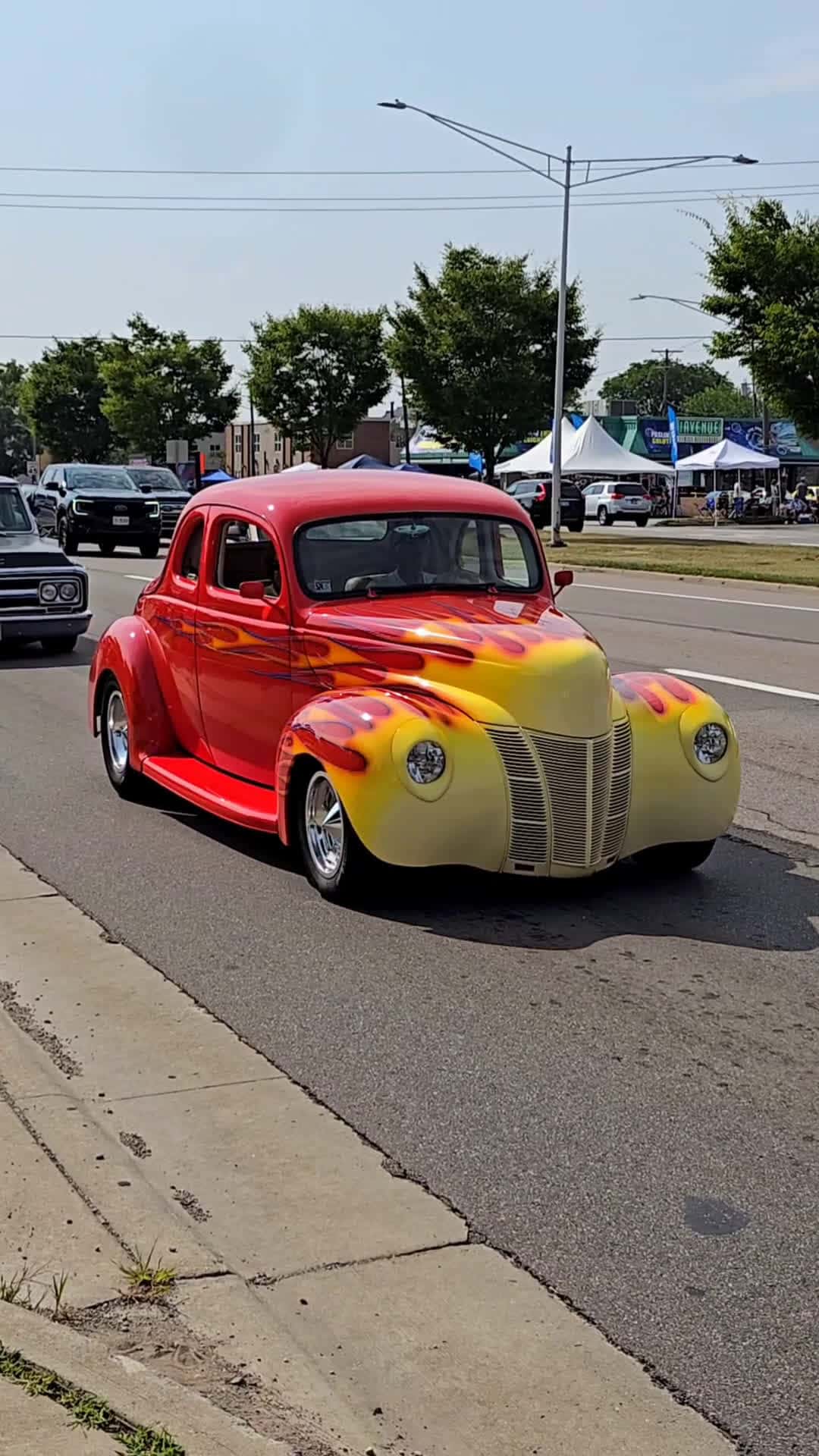 Cover for 1940 Ford Deluxe Classic Car Drive By Engine Sound Woodward Dream Cruise 2025