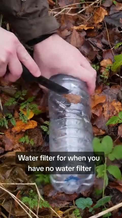 Cover for The must know water filter hack 💧✅️ #survivalhacks #bushcrafters #survival #survivalwaterfilter #waterfilter #waterdrinking #fypage #foryou #viral