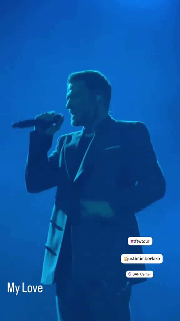 Cover for My Love Justin Timberlake justintimberlake eitiw tftwtour sanjose bayarea fypage mylove 15947 #trendingscoopz