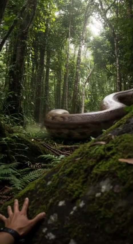 Cover for A giant python rescueteam tiktokstory giantsnake animalrescue wildlife fyb 90654 #shortvideos