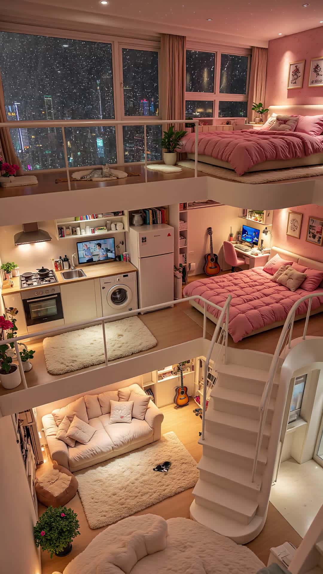 Cover for AI homelife Find an undisturbed apartment, cherish alone moments #PeacefulHome#LoftGoals#MyHappyPlace#AloneButHappy#CozyLiving