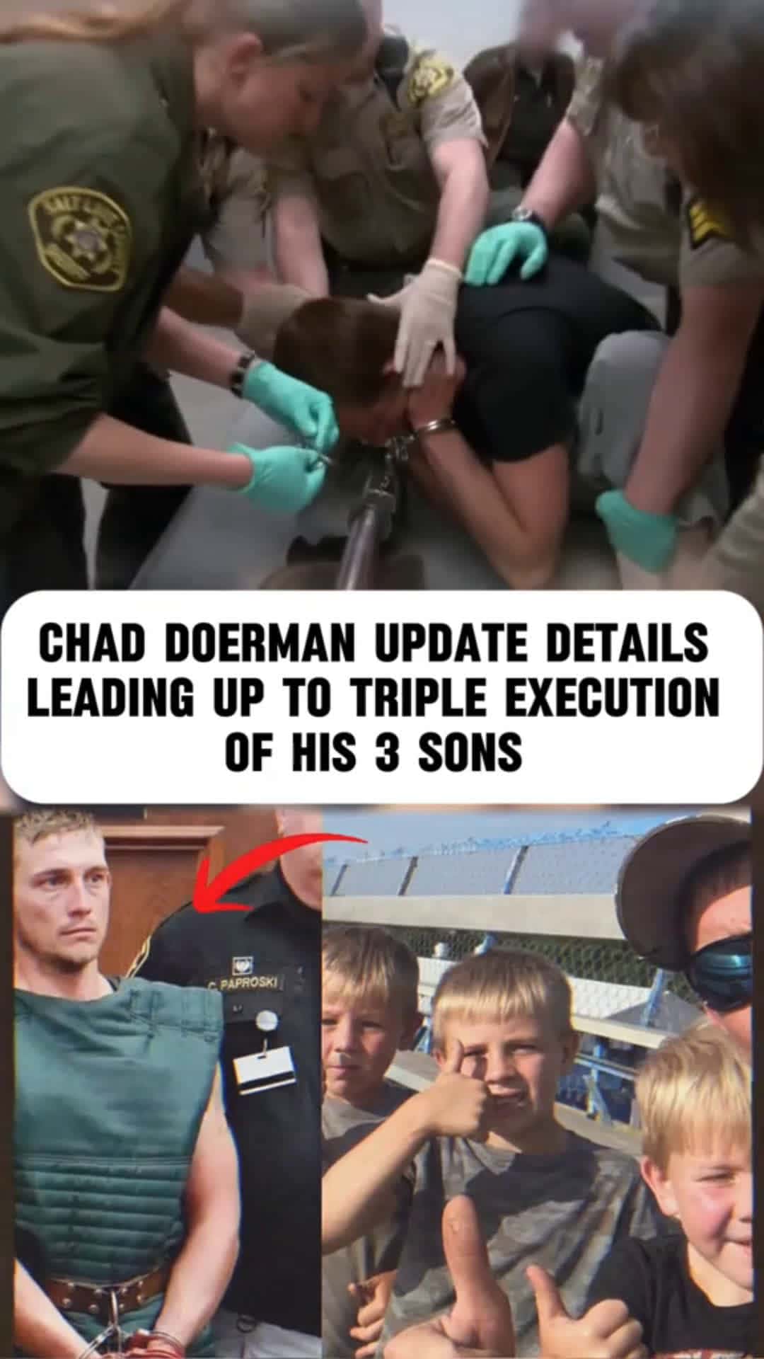 Cover for Chad doer man update details leading up to triple execution of his 3 sons #TrueCrime  #crime  #truecrimestories  #police  #policeofficer  #fyp  #foryou  #trending 