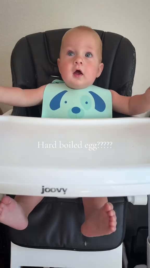 Cover for Do you think he liked it? 🥚  #blw #babyledweaning #babyfood #babieseating #babies #baby #mom #moms #momtok #momsoftiktok  created by Kadyn with Kadyn’s original sound