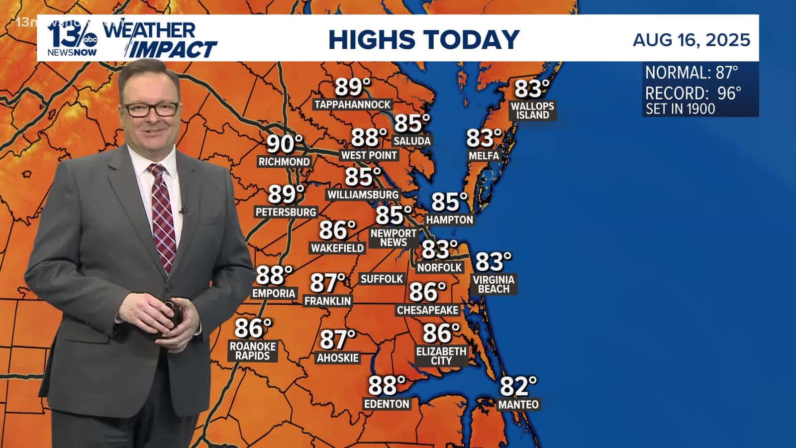 Cover for Forecast: Sunday high temperatures in the 80s, and watching Hurricane Erin