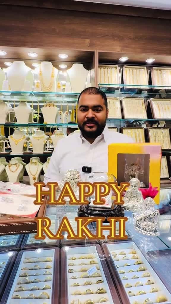 Cover for HAPPY RAKHI FROM FAMOUS JEWELLERS MONTREAL  NEW STOCK AVAILABLE IN SILVER GOLD MAKE SURE VISIT US #CapCut #famous #montreal #goldjewelry #weddingjewellery #deal #fyp #famousjewellersinmontreal #gold #happyrakhi #rakhi #happyrak...