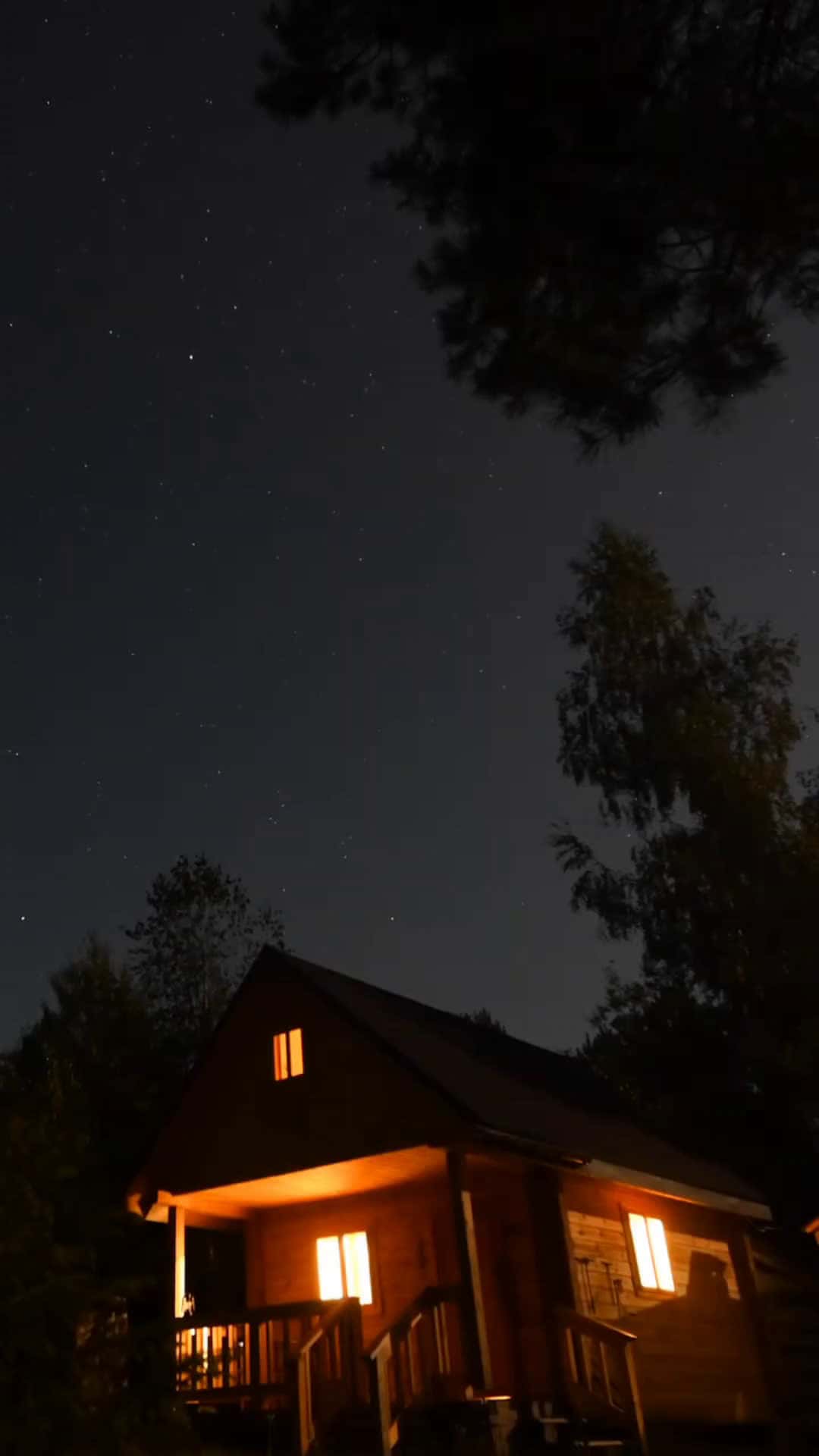 Cover for The best thing about the autumn is that the stars is visible on the night sky again ✨ Living far away from light pollution really pays off in the most magical way when the darkness arrives 🌠#cabinlife  #logcabin  #cabin 