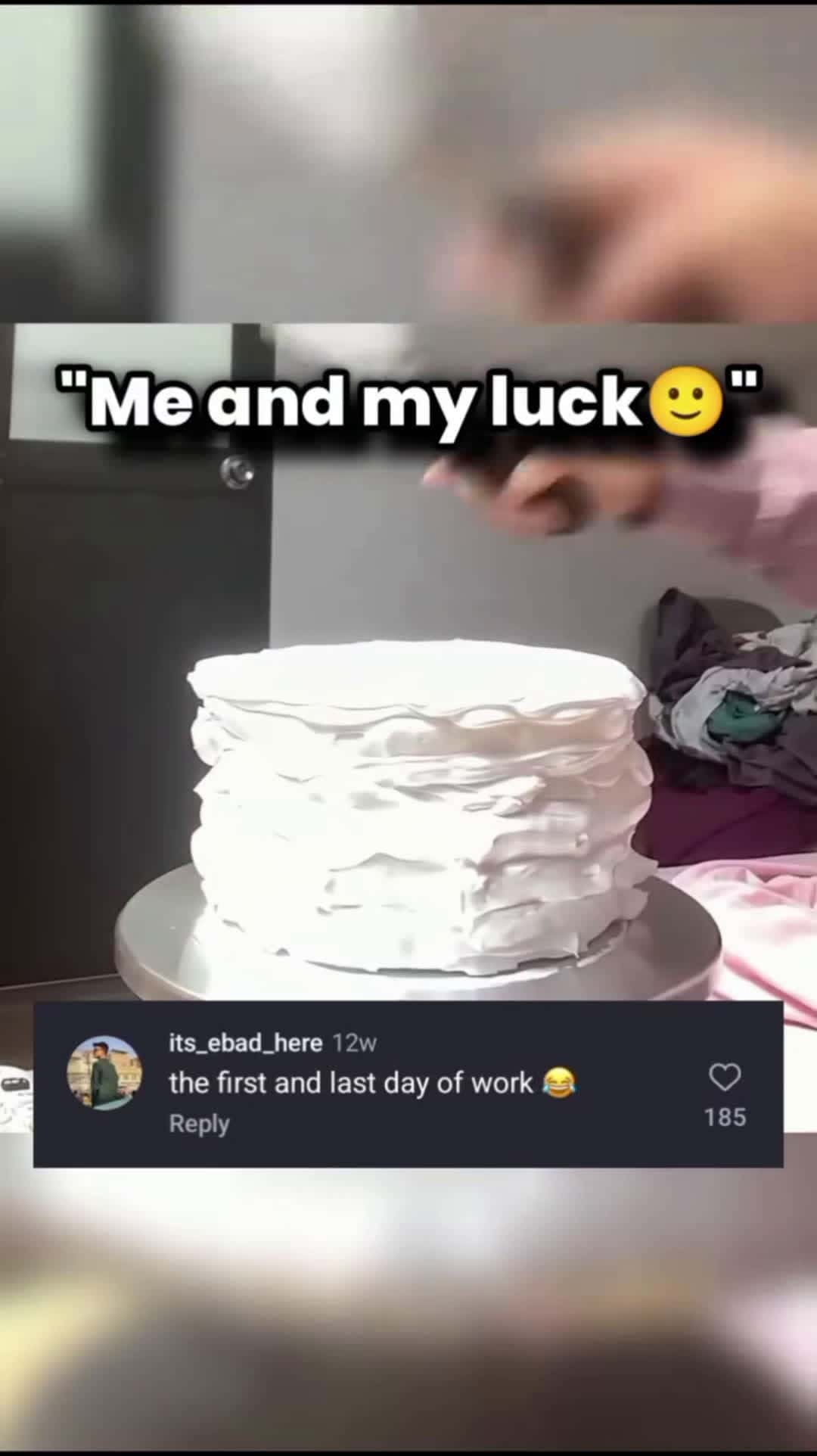 Cover for Bad lack when making the cake #follow#foryou#scoopz