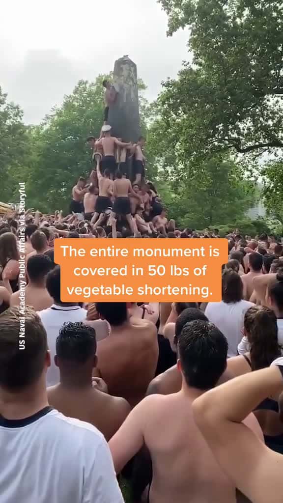 Cover for The Herndon Monument Climb is a tradition for plebes at the Naval Academy plebe navy milto 17317 #america