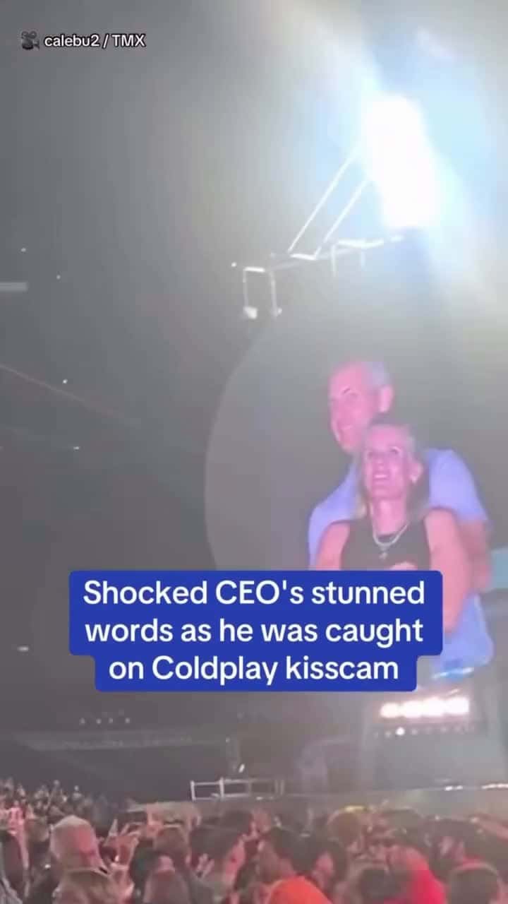 Cover for Shocked CEO’s stunned words as he was caught on Coldplay kiisscam
