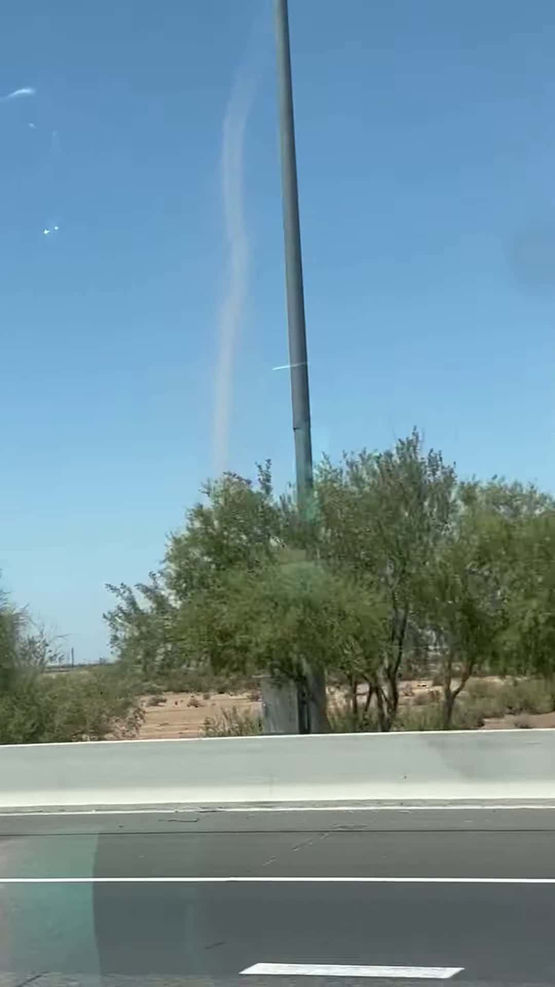 Cover for #FirstVideoChallenge Dust Devil Spinning in the Desert.