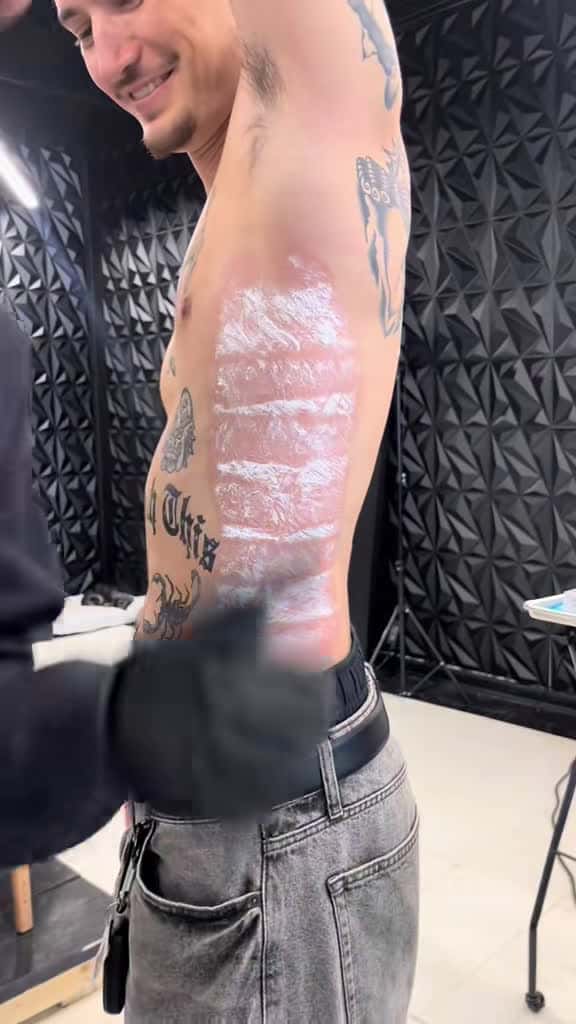 Cover for Insane rib cage tattoo reveal 😱 Would you get this ink? #tattoo #chicago #bodyart