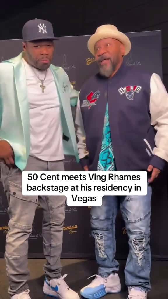 Cover for 50 Cent meets Ving Rhames backstage at his residency in Vegas 08054 #ilovescoopz