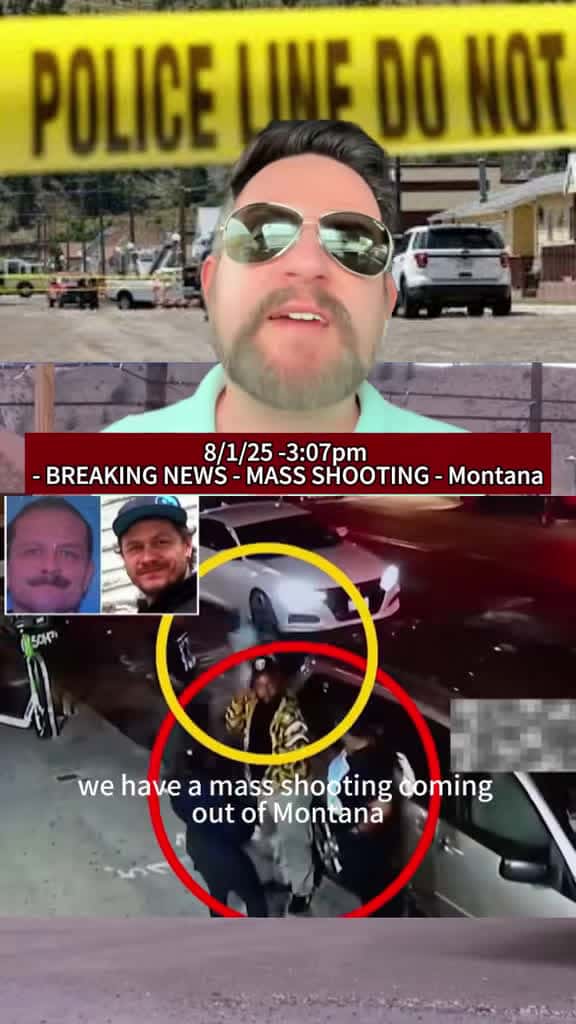 Cover for BREAKING: Massive manhunt underway after fatal shooting of 4 in Anaconda, Montana. Suspect Michael Paul Brown on the run. Stay alert. #Montana #BreakingNews #Crime