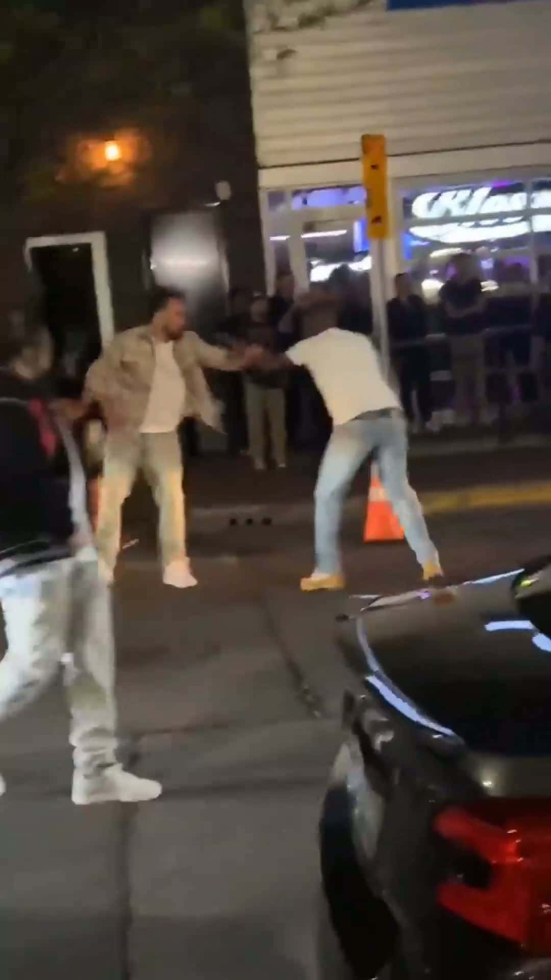 Cover for Referee knocks out the interference #fight #fightcam #streetfight #fyp #fypシ #fypシ゚viral 