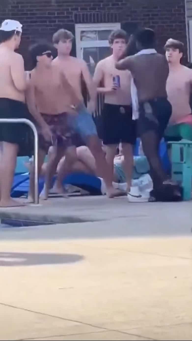 Cover for “He took on the whole squad 1v7 by the pool — who you got? 💥🏊‍♂️ FOLLOW for daily heat.”#1v7 #PoolFight #StreetClips #CaughtOnCam #FightScene #ViralFight #UncutFootage #RealClips #FightPage #RawHeat
