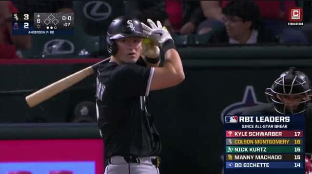 Cover for Colson Montgomery launches a solo homer to extend the White Sox lead! 💥 #WhiteSox #MLB #HomeRun