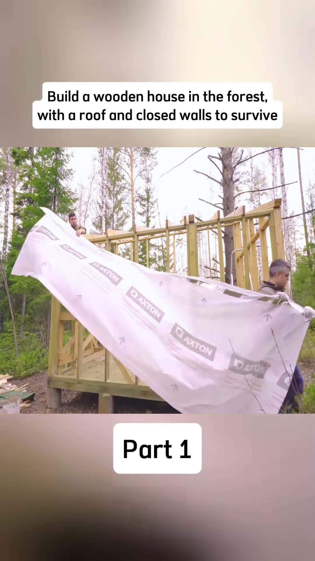 Cover for Part 1 #bushcraft #build #building #outdoors #camping #solocamping #survival #shelter #survivalskills #skills #fyp