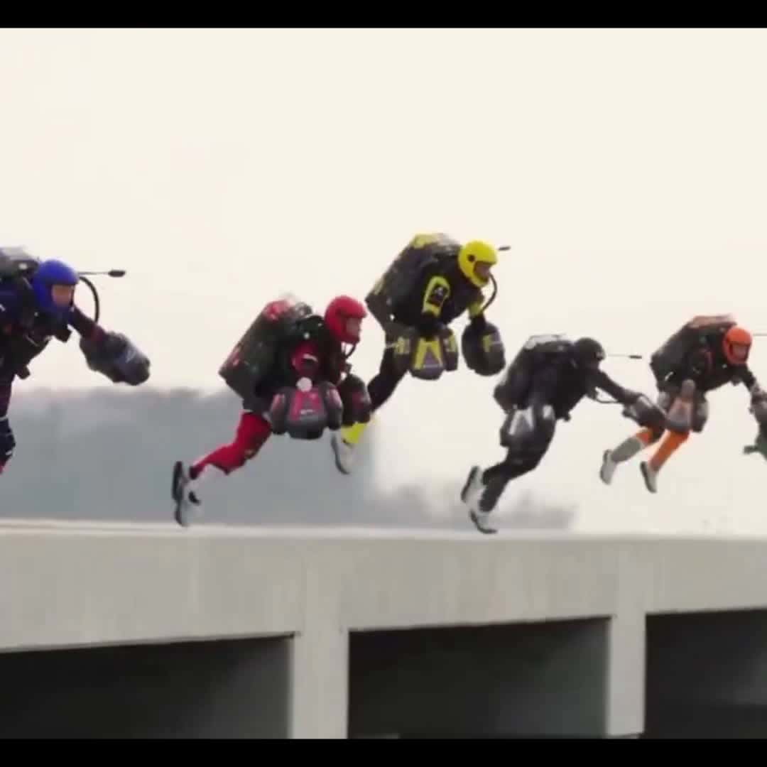 Cover for World's first jet suit race in Dubai #explore #fypage #follow