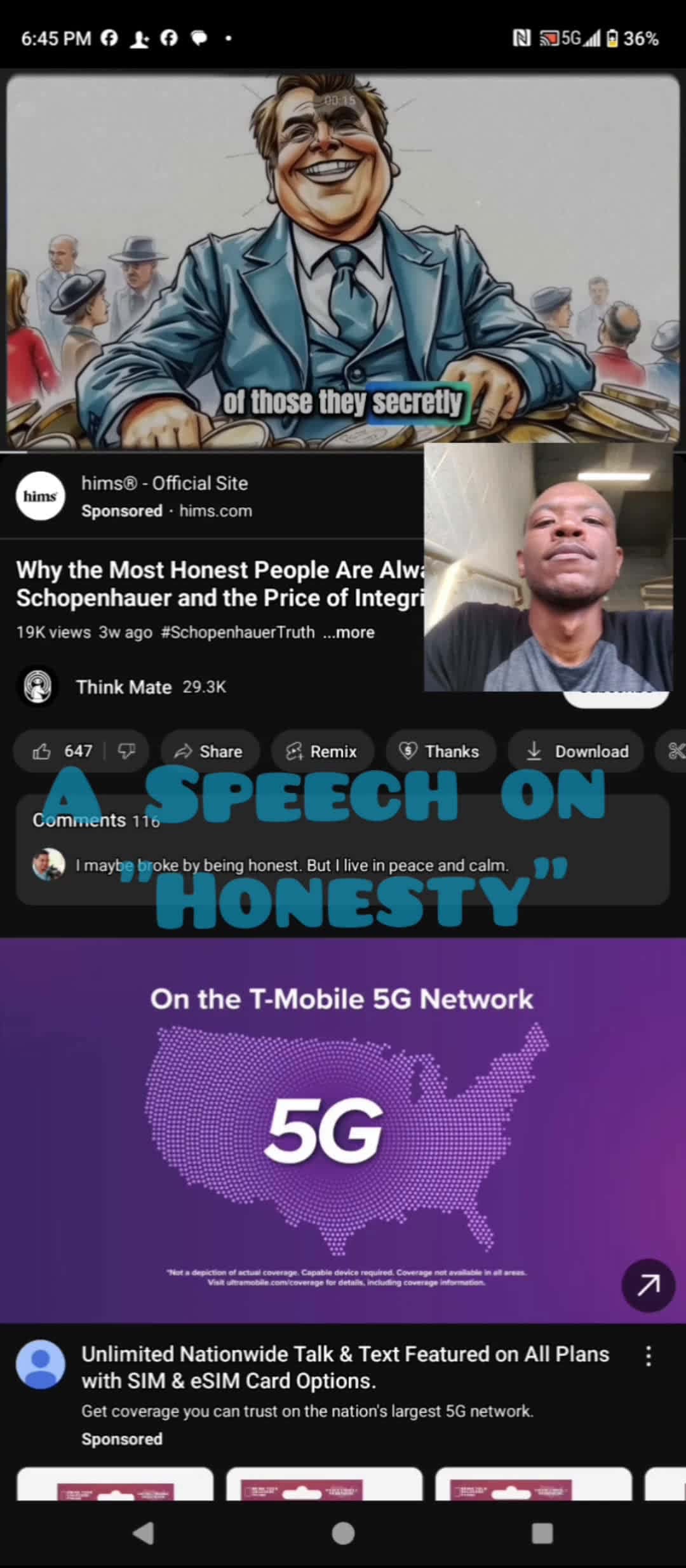 Cover for A Speech about "Honesty". More from this channel can be found at "Think Mate" on YouTube. (Dion's Attention) #informative #world I #listen 