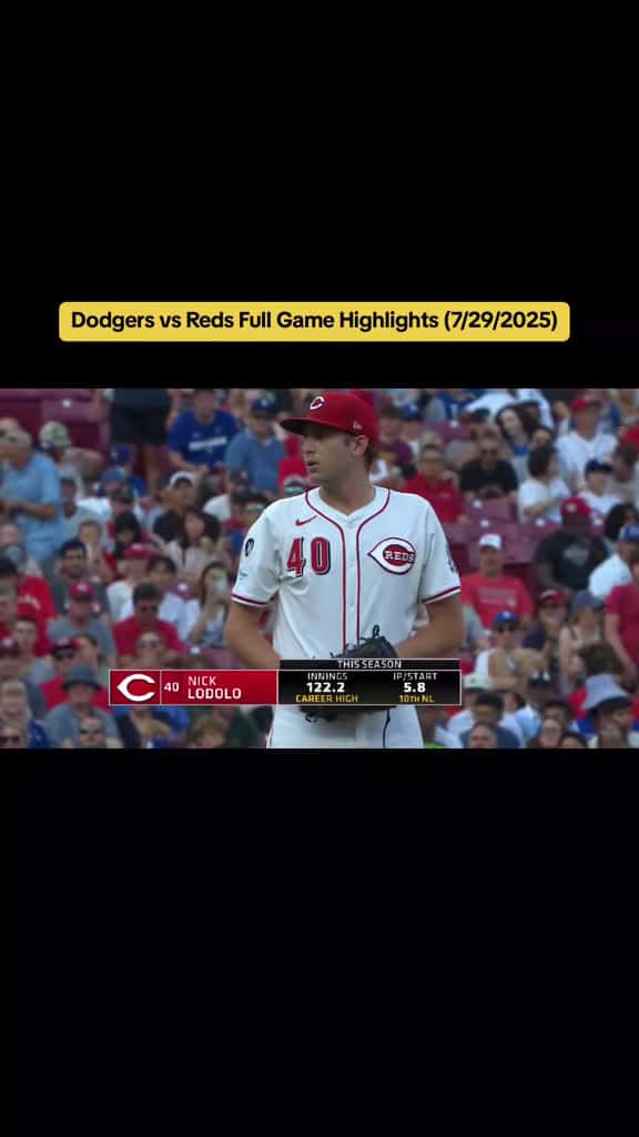 Cover for Dodgers vs Reds: Thrilling MLB Highlights from July 29, 2025 ⚾️ #MLB #Dodgers #Reds #Baseball
