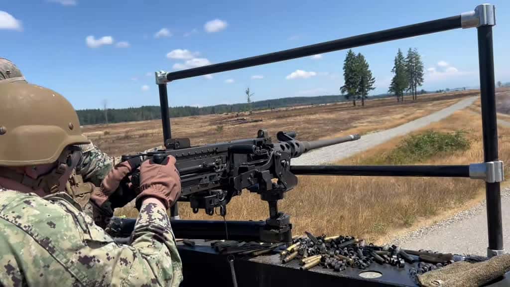 Cover for M1A1 time - training with safety at the forefront 🛡️ #FirearmSafety #SafetyFirst #Navy #MasterAtArms #USNavy