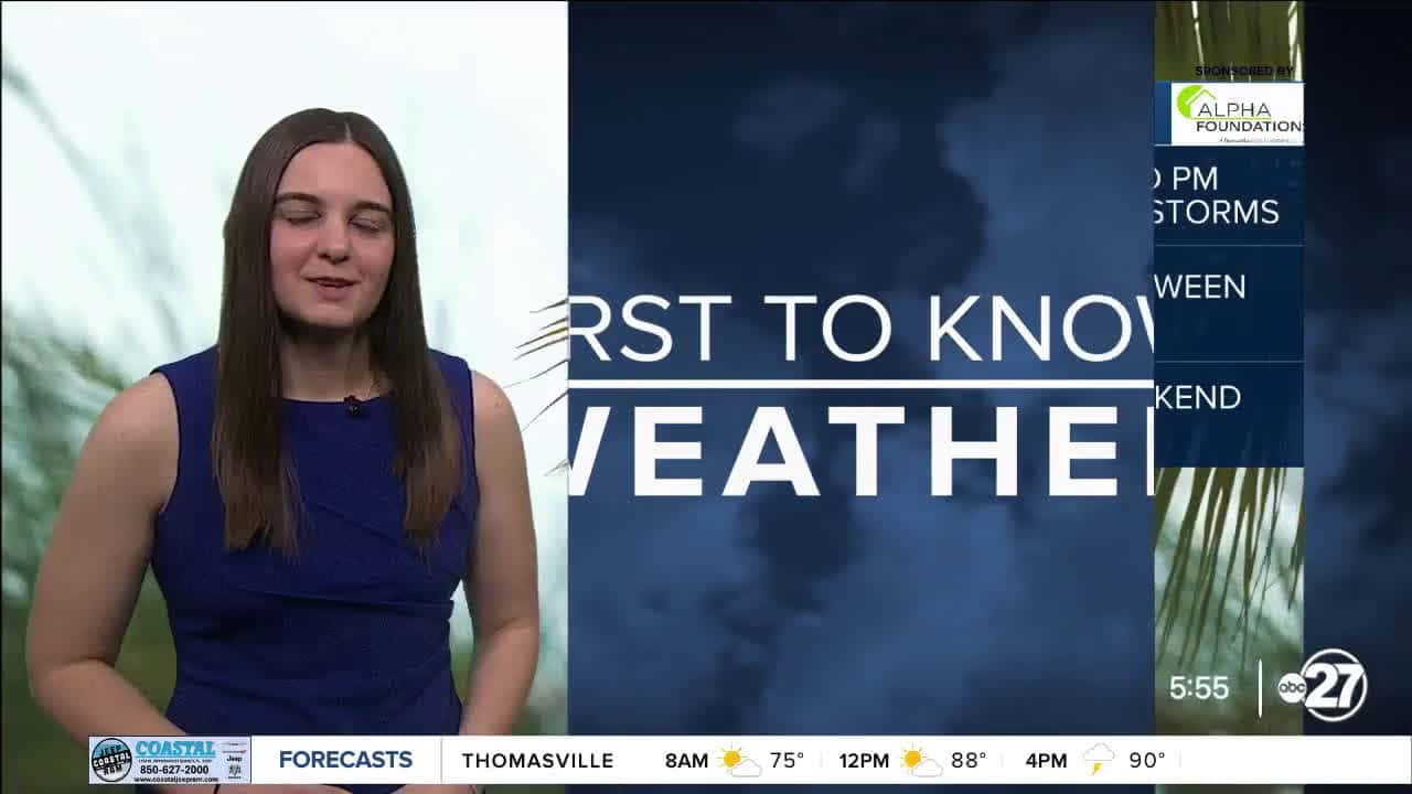 Cover for First to Know Forecast: Low to mid 90s for highs with scattered showers (08/14/2025)