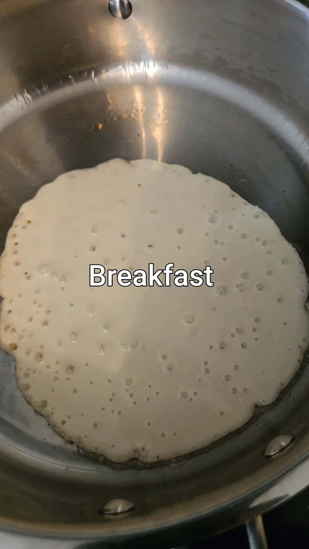 Cover for plancake , eggs and acon, please love yourself and follow.