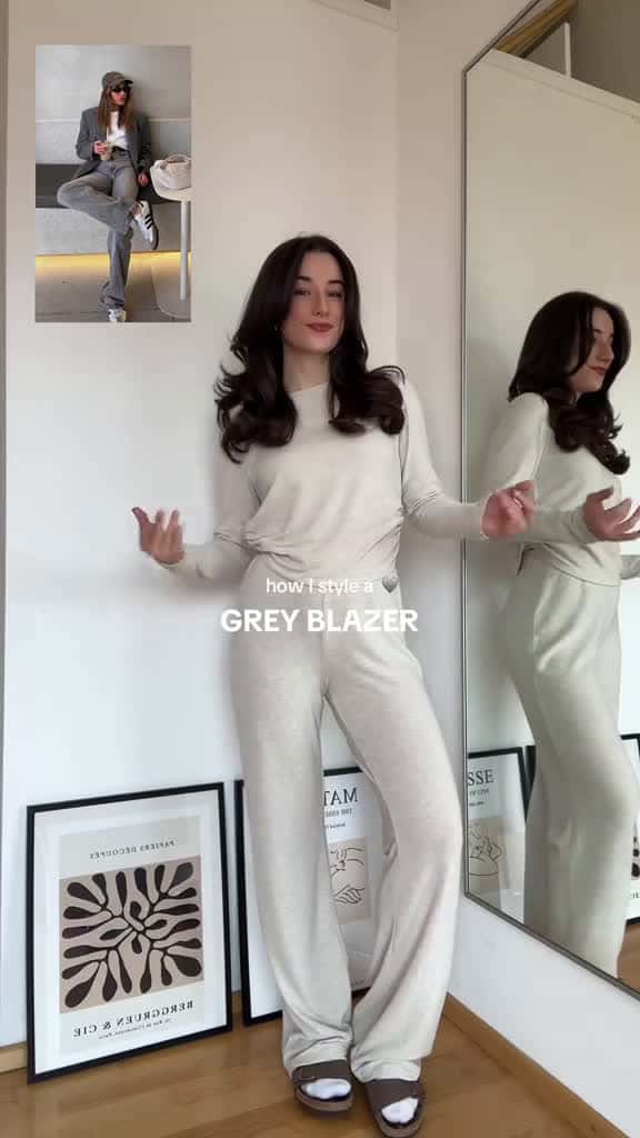 Cover for grey blazer pinterest outfit  greyblazer greyjeans greyoutfit monochromeoutfit di 47414 #nicevideo