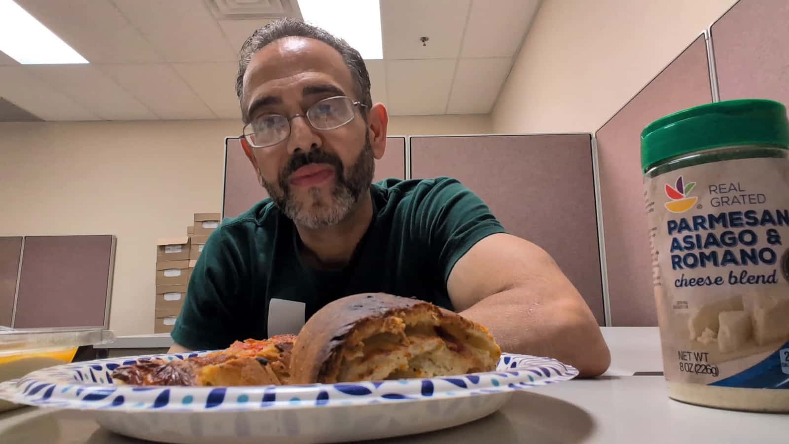 Cover for ASMR. Eating Stuffed Pepper Bread With Hummus And Funyons!!!!àà