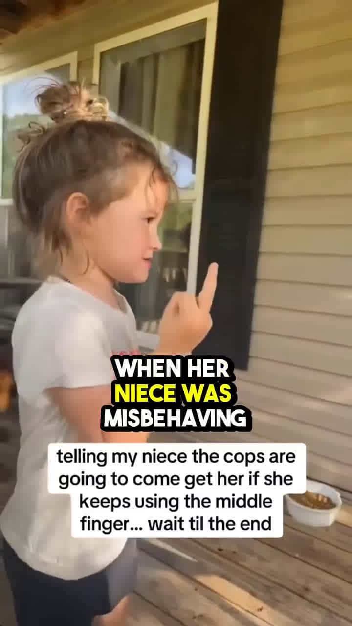 Cover for telling his knees the cops are going to come and get her if she keeps doing that