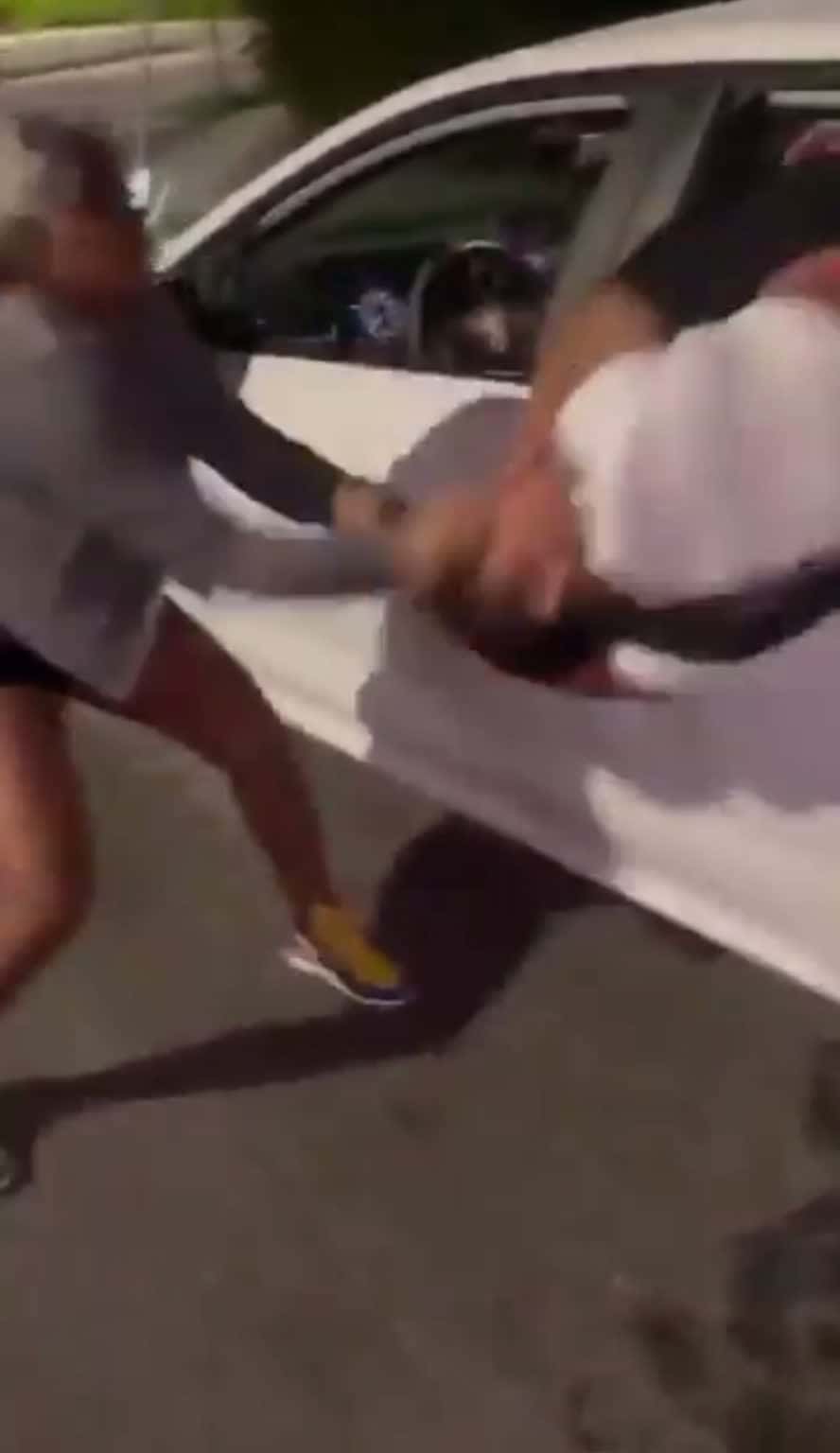 Cover for She got dragged out the car #fight #fightcam #fyp