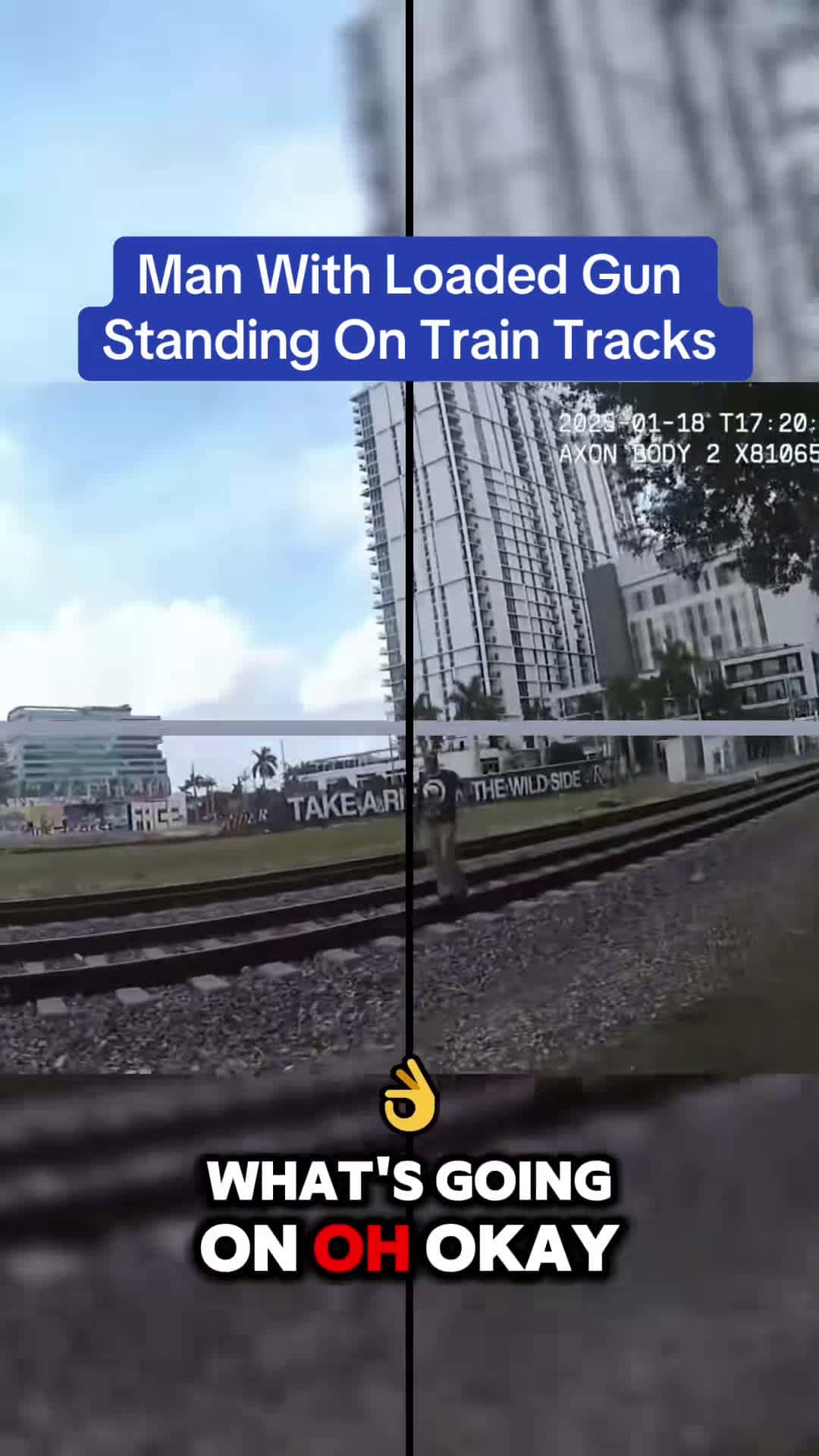 Cover for Man With Loaded Gun Standing On Train Tracks #bodycam 