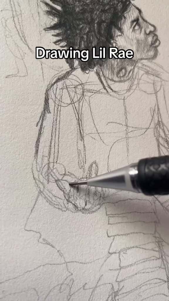 Cover for fyp foryou sketch draw art lilrae atlanta music Lil Rae 48878 #america