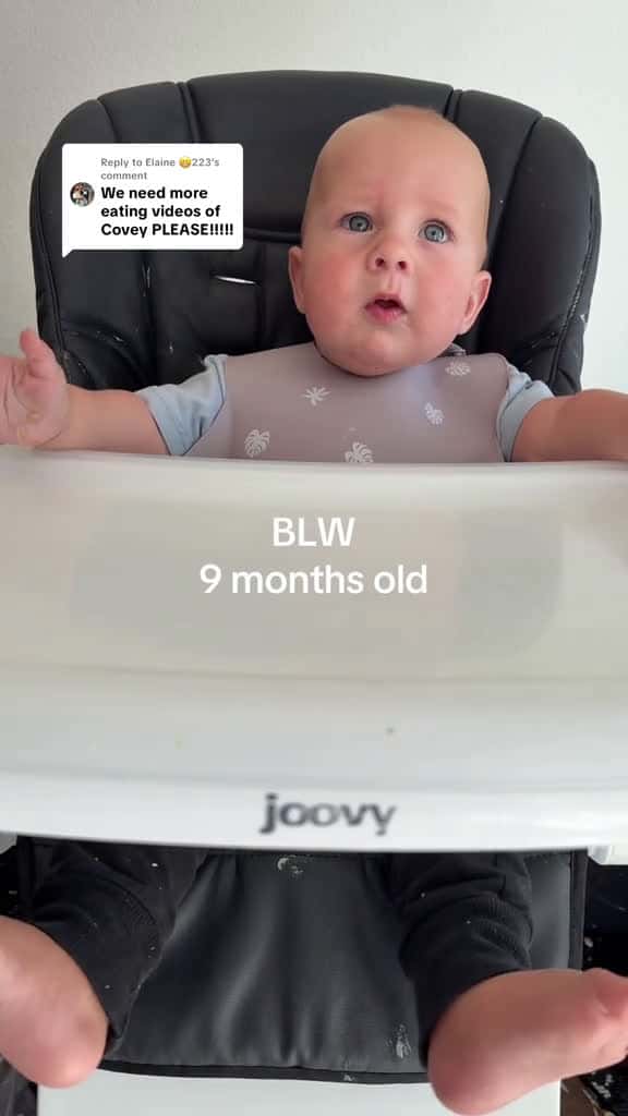 Cover for Replying to @Elaine 😁223   9 months old already!? Time is flying😭 #blw #babyledweaning #babyfood #babieseating #baby #babies #mom #moms #momlife  created by Kadyn with Kadyn’s original sound