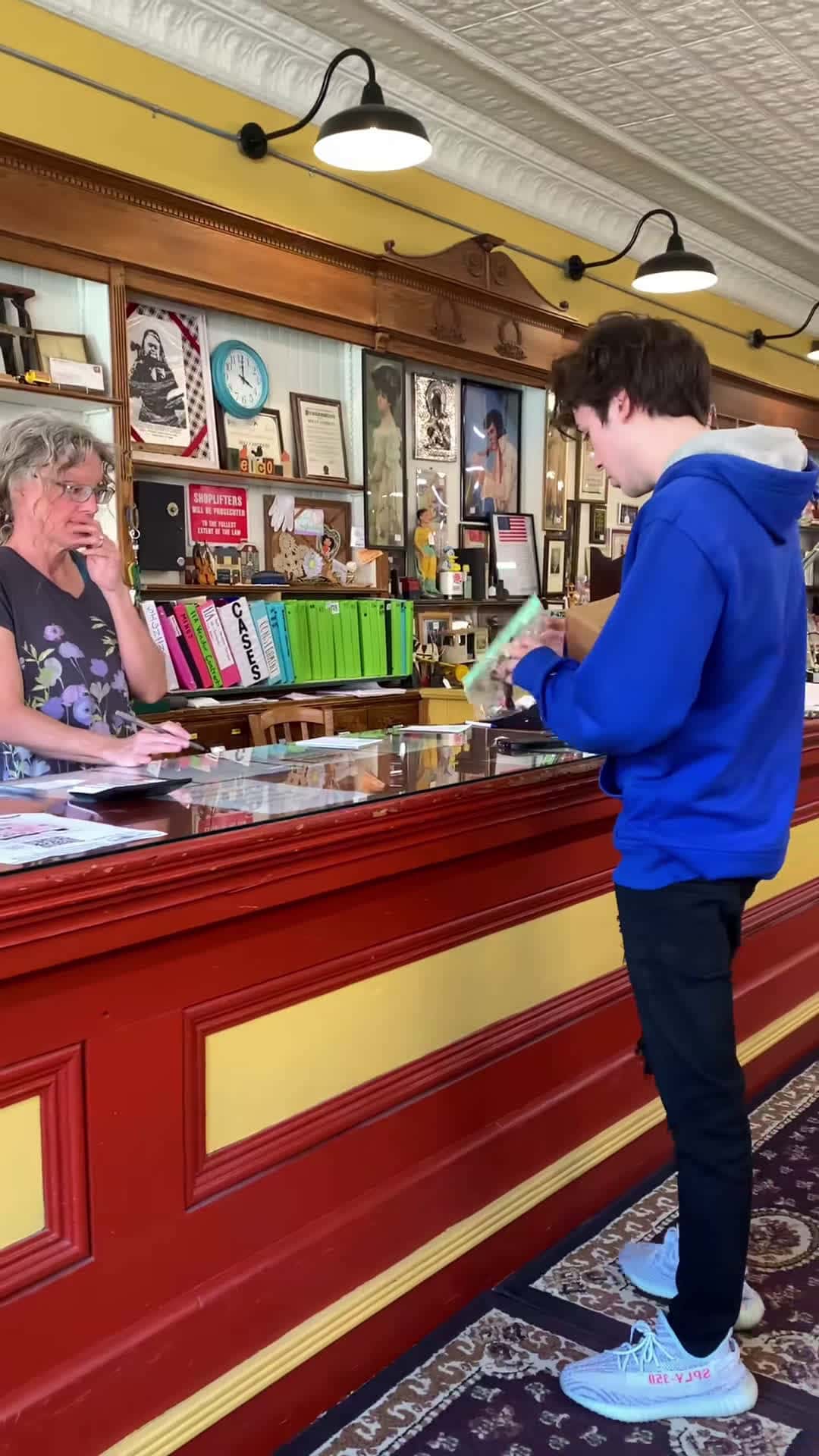 Cover for Mystery box at an antique shop