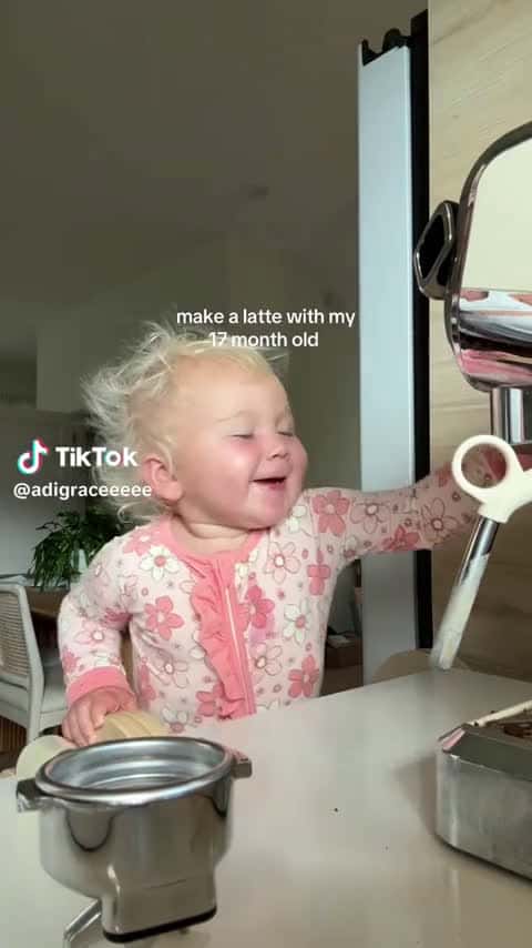 Cover for This 17-month-old just made coffee for breakfast! ☕👶 #ParentingGoals #BabyBarista #TooCute #MorningRoutine