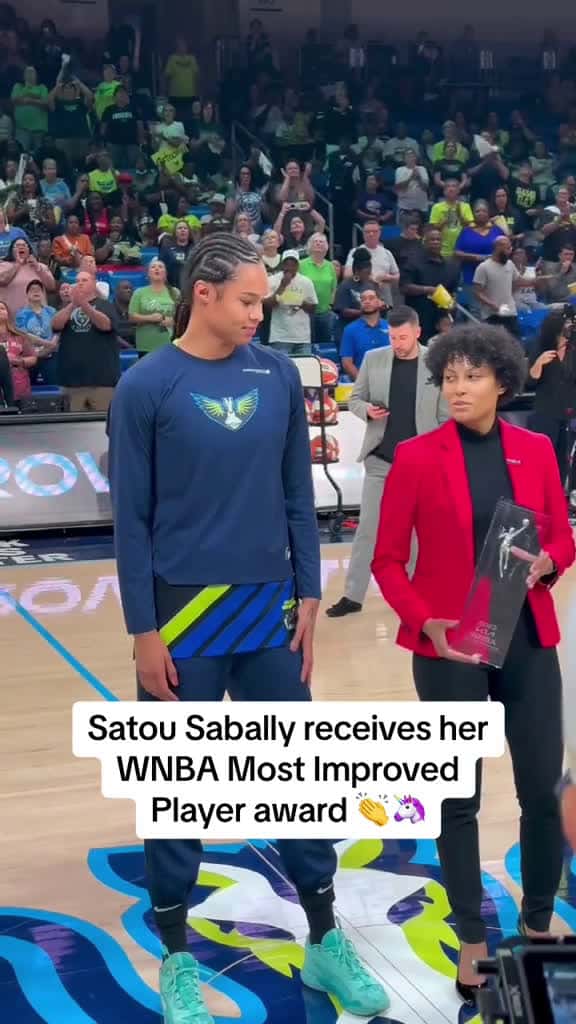 Cover for The unicorn was HYPED satousabally WNBA award wings dallas 39182 #nicevideo
