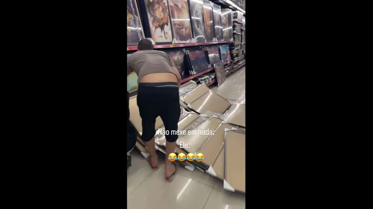 Cover for Husband accidentally knocks down picture frames during shopping