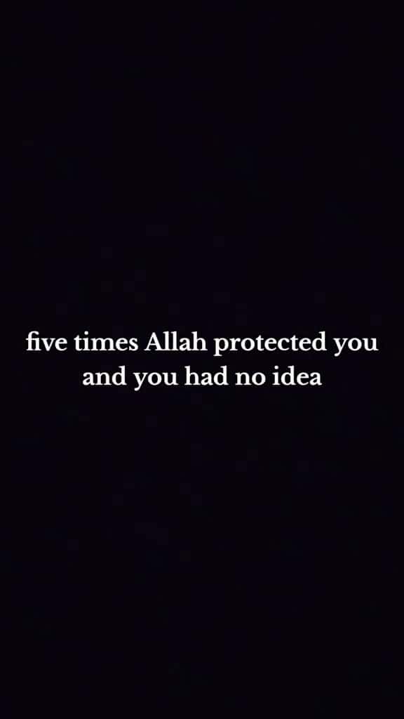 Cover for 5 Times Allah Protected YOU in Islam . . . UK Muslim Islamic reminder Day of Judgment Qura 42966 #american