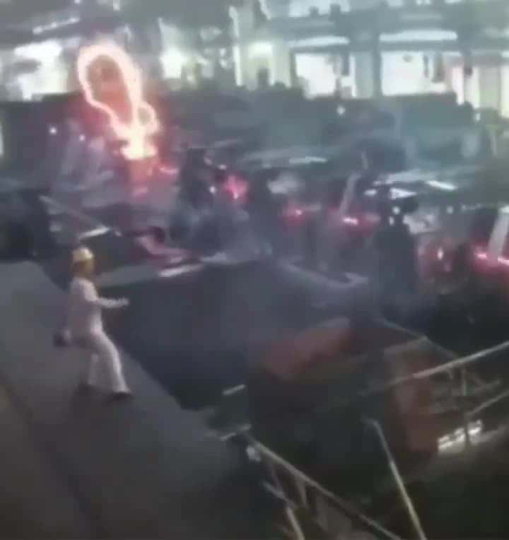 Cover for Machine Malfuntions In Steel Factory 😱😱