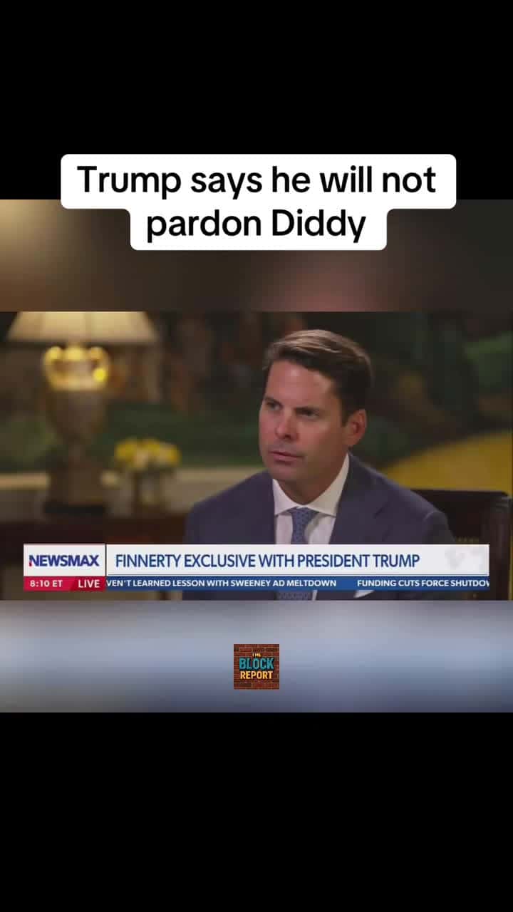 Cover for Trump says he's unsure about pardoning Diddy due to their rocky history. What do you think? 👀 #Trump #Diddy #BreakingNews #HipHop