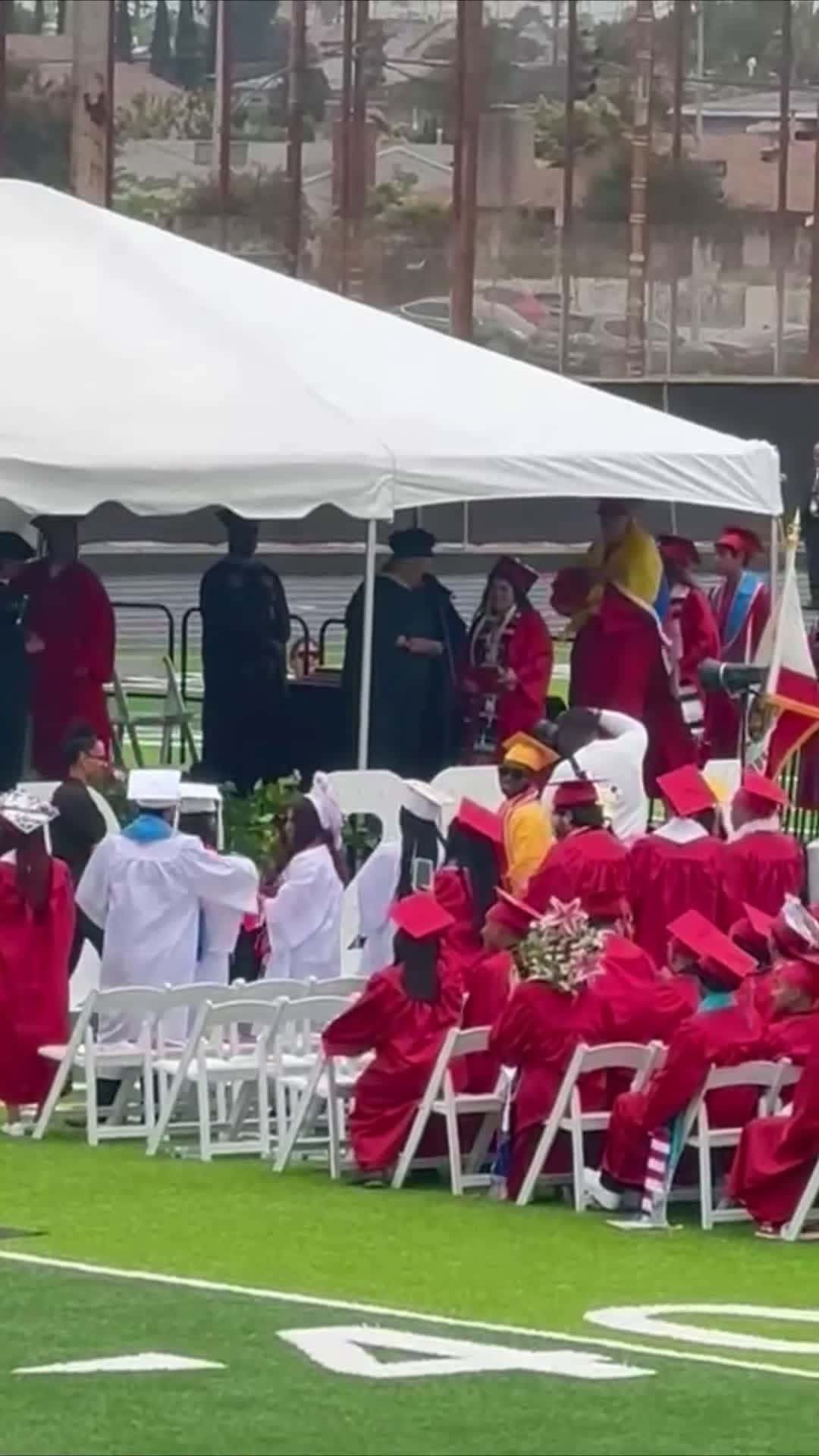 Cover for #CaughtOnCamera Guys Fall During Graduation Ceremony.